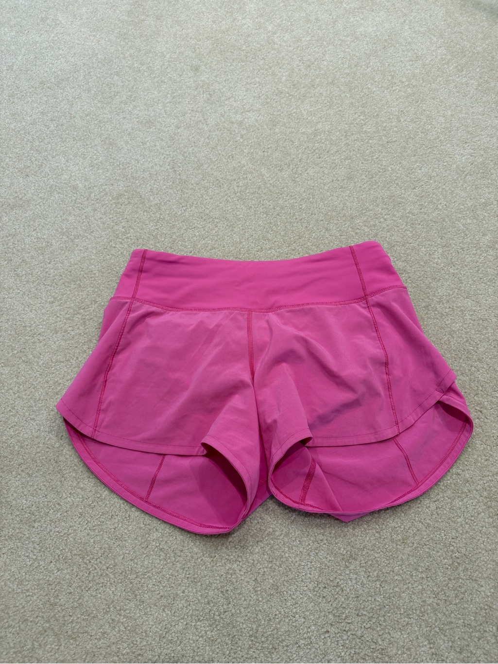 Lululemon Athletica Pink Layered Athletic Shorts